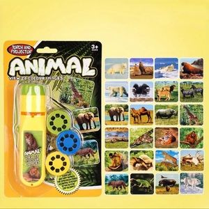 Interactive Animal Projector Torch Light: A Fun & Educational Gift, NEW